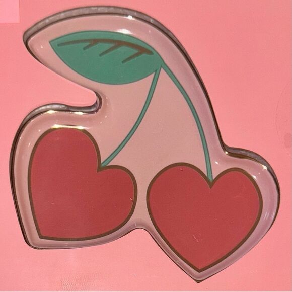 Juicy Couture Home Set of 2 Ceramic Trinket Trays Pink Heart & Red Cherries - Picture 5 of 8